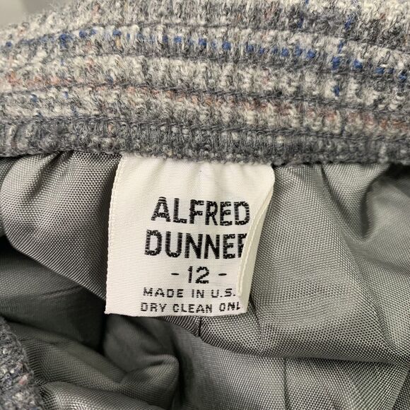Vintage Alfred Dunner Fits Size Small Houndstooth Wool Skirt Heritage Academia - Picture 5 of 5